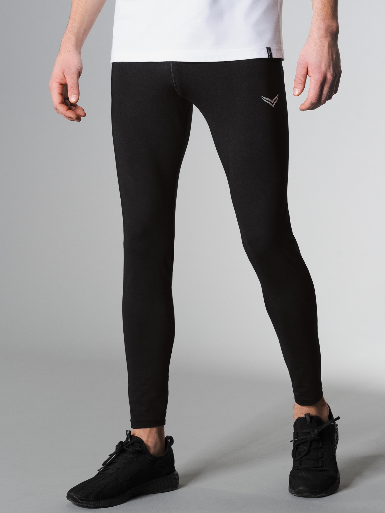 Leggings aus Polyester/Elastan Schwarz