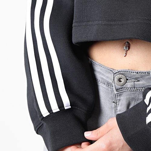 Sweat Capuche Femme Crop HC2016 Noir