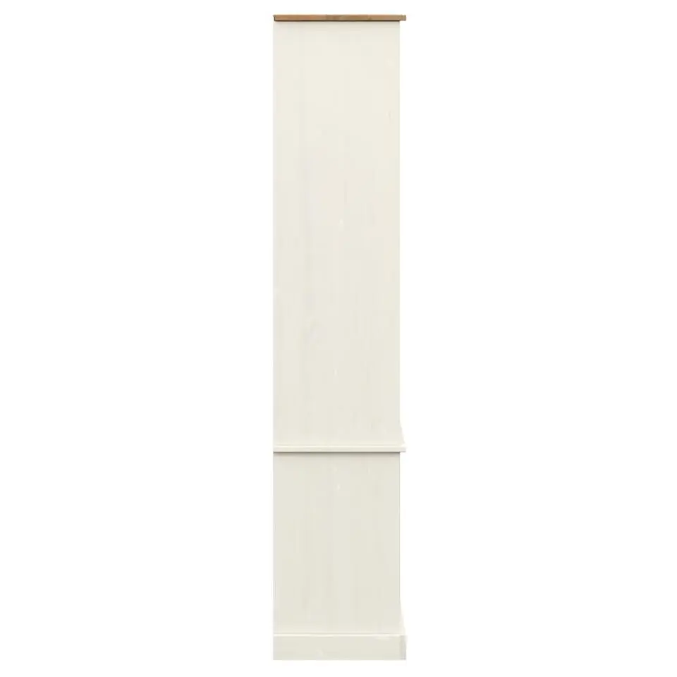 vidaXL - Boekenkast VIGO met 6 schappen en 4 deuren - Wit - 85x35x170 cm