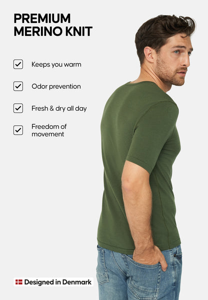 MERINOULD BASELAYER T-SHIRT TIL MÆND
