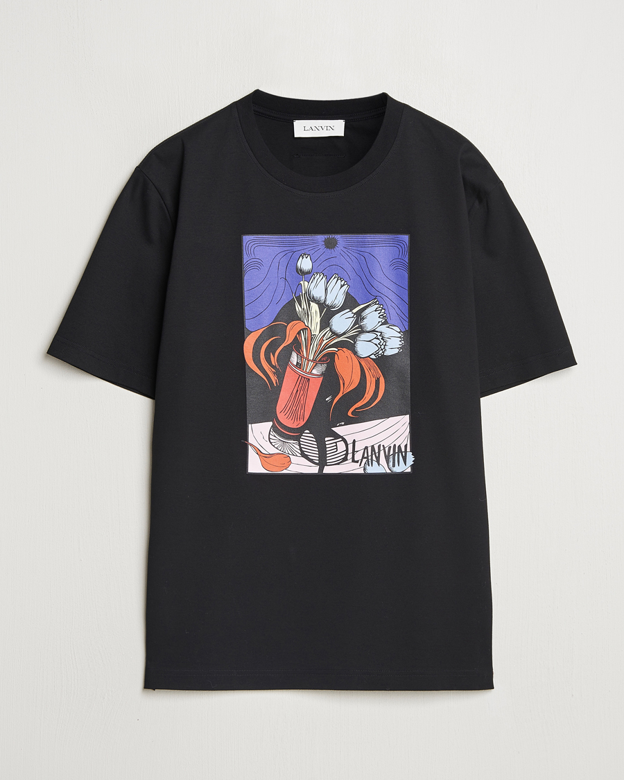 Lanvin Vase Print T-Shirt Black