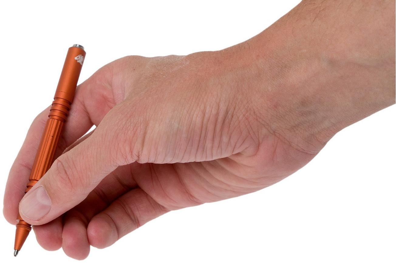 Rick Hinderer Investigator Pen Aluminium Matte Orange, tactische pen