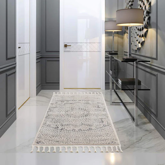 Carpet City Teppich »Art 1652« rechteckig 7 mm Höhe Kurzflor, Ornamenten-Muster, Boho & Mandala Stil, auch als Läufer