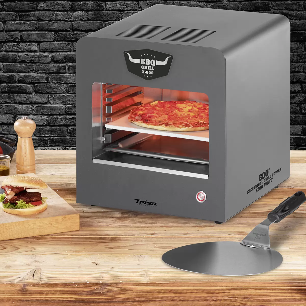 Elektrogrill Trisa BBQ Grill X-800 Schwarz