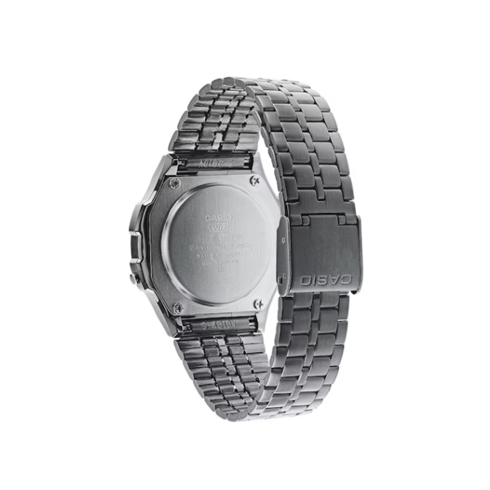 (Ø37mm) Vintage Round Chronograph Unisex Armbanduhr Digital (A171WEGG-1AEF) - Schwarz