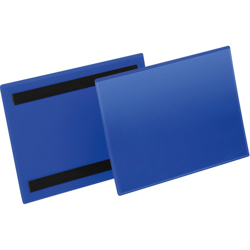 Pochette magnétique pour rayonnages - Format A5 paysage 210 x 148 mm - Boîte de 50