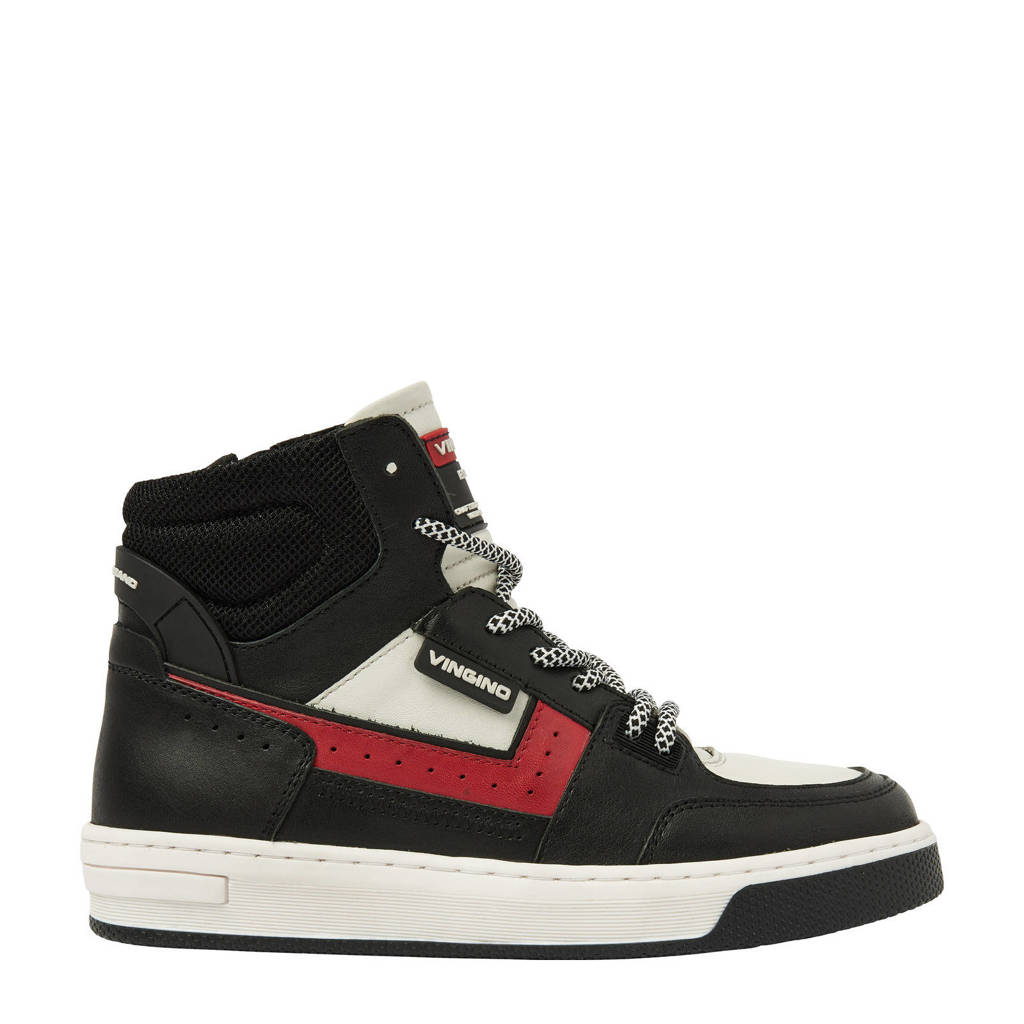 Vingino Duncan Midleren sneakers zwart/rood