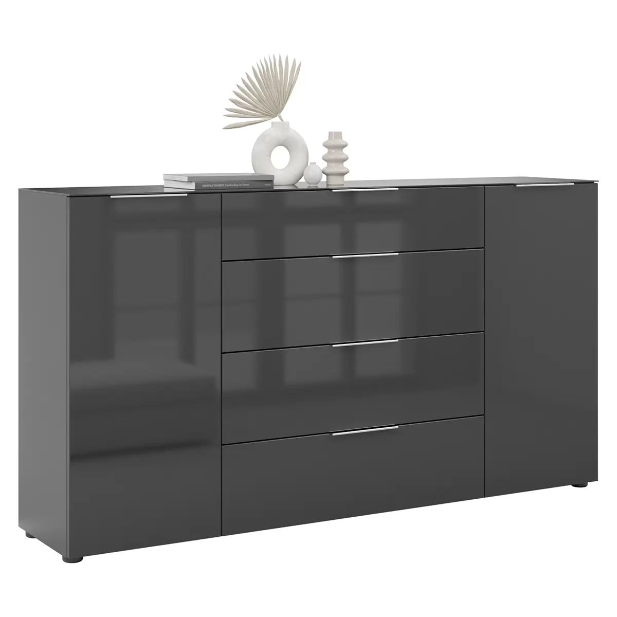 Kommode 2T4S Style Schwarz