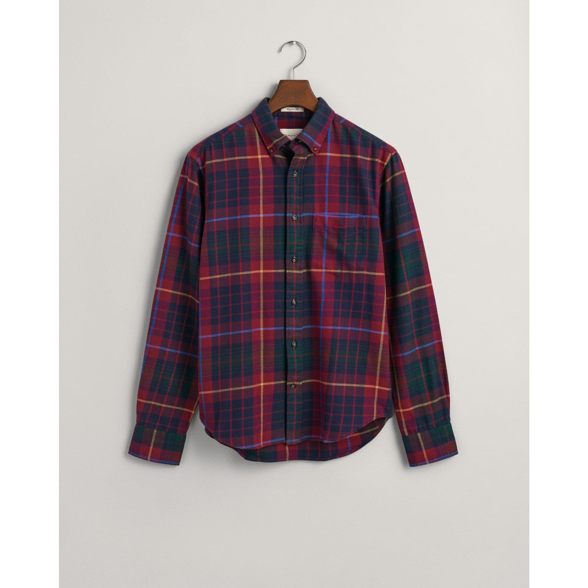Gant Regular Fit Plaid Flannel Checked Shirt