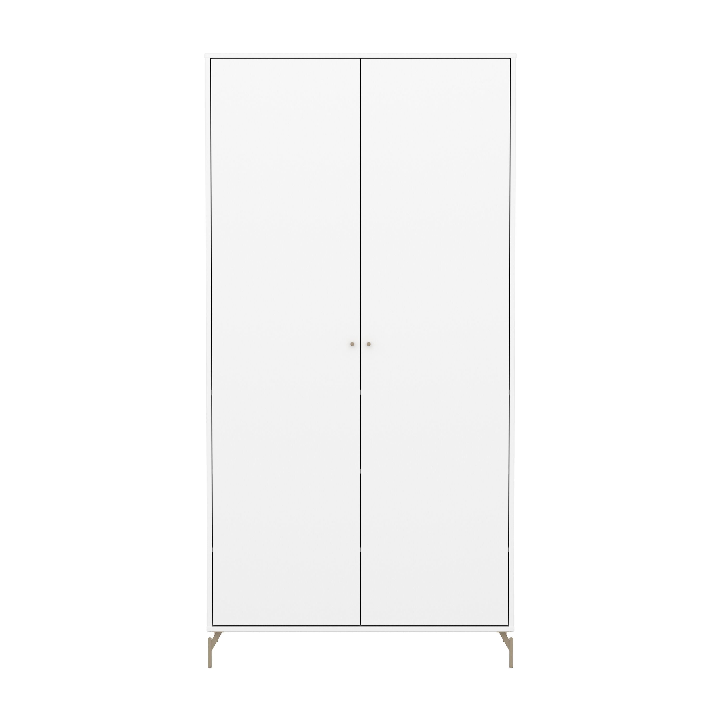 Flexa SAGA Schrank - Weiss / B: 100.0 cm x T: 55.0 cm x H: 200.0 cm