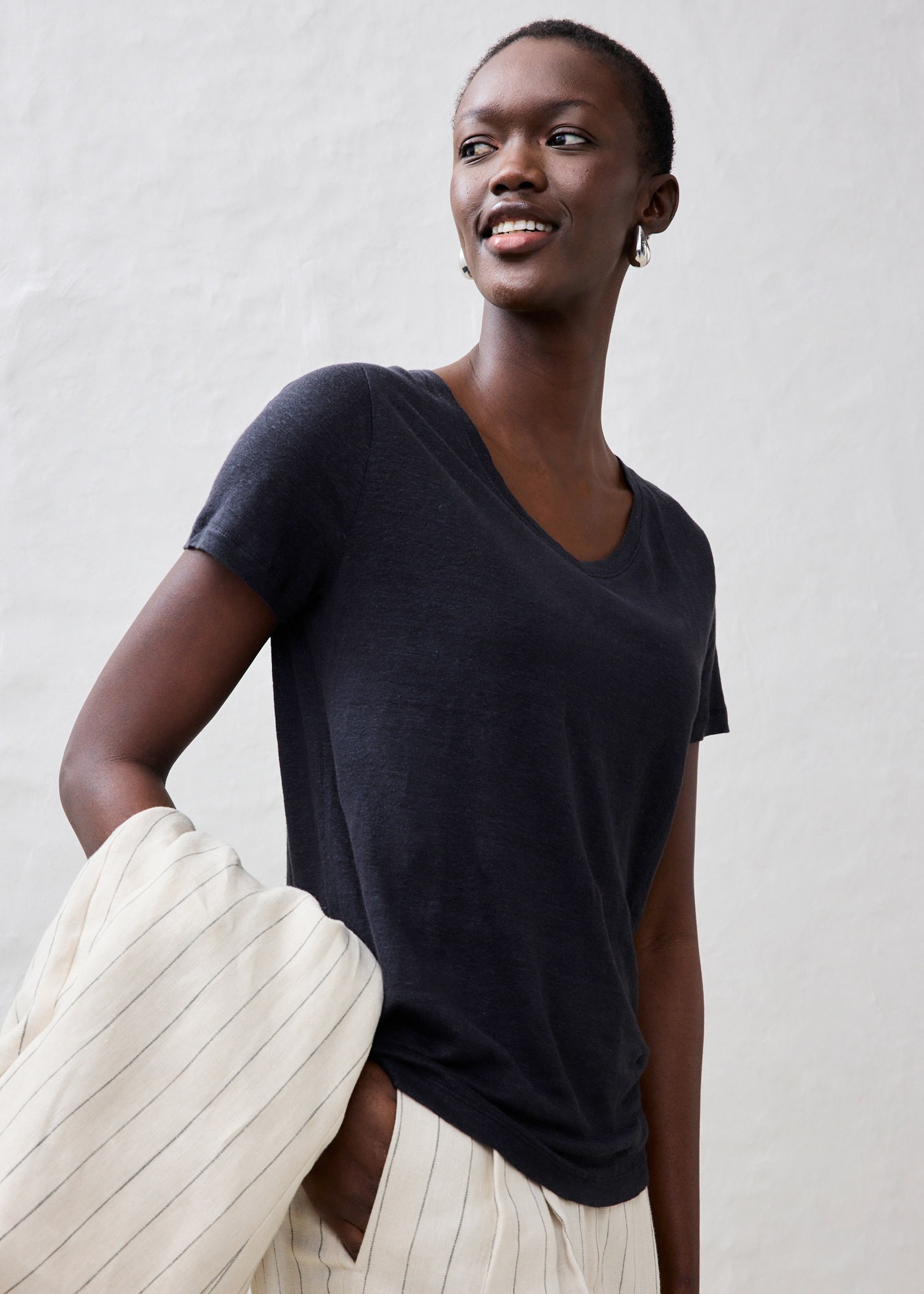 bonprix T-Shirt »Shirt aus reinem Leinen«, Shirt aus reinem Leinen