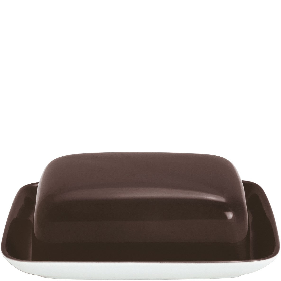 KAHLA Pronto Colore Butterdose eckig chocolate brown
