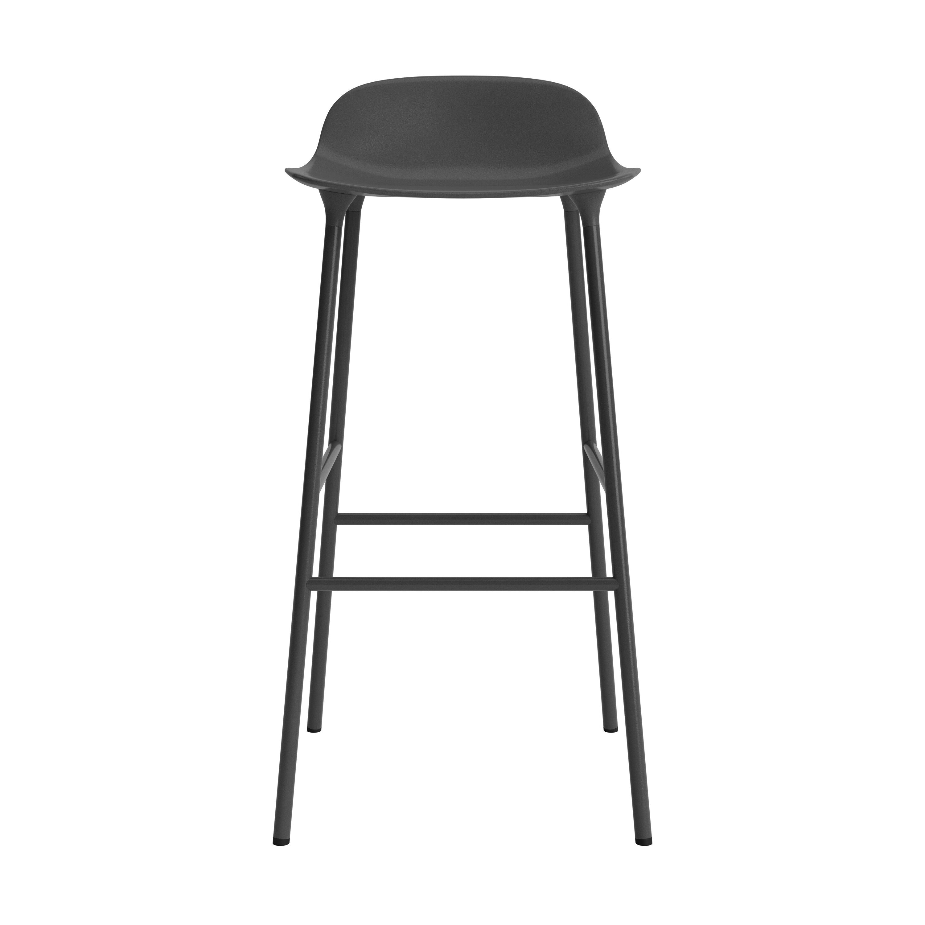Normann Copenhagen Form Barkruk Low 75 cm - Staal - Bruin
