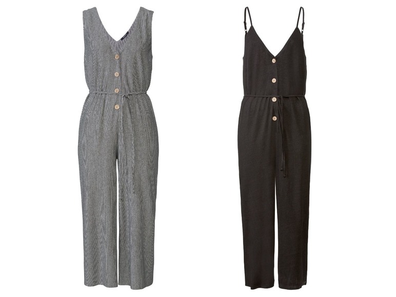 Jumpsuit voor dames, linnen en viscose