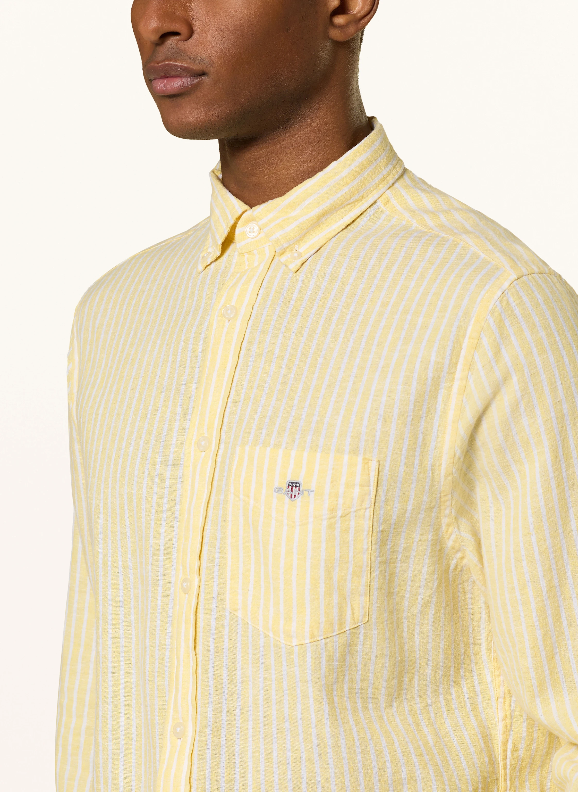 GANT Hemd Regular Fit mit Leinen