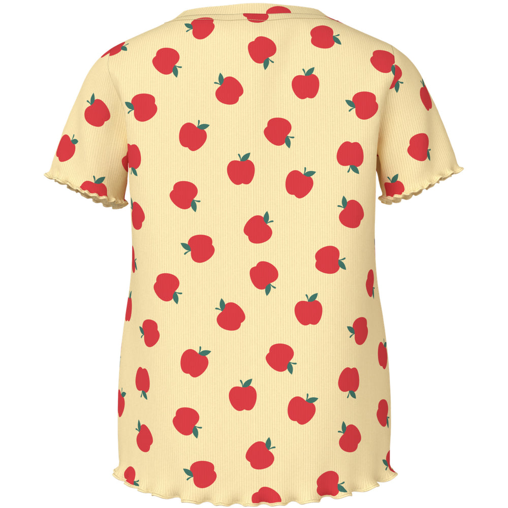 Køb Name It Double Cream Apples Nmfvemma Aop Ss Slim Top