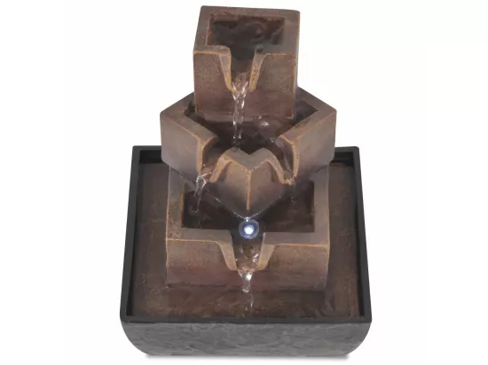 Fontaine d'intérieur avec lampe LED Polyrésine 8