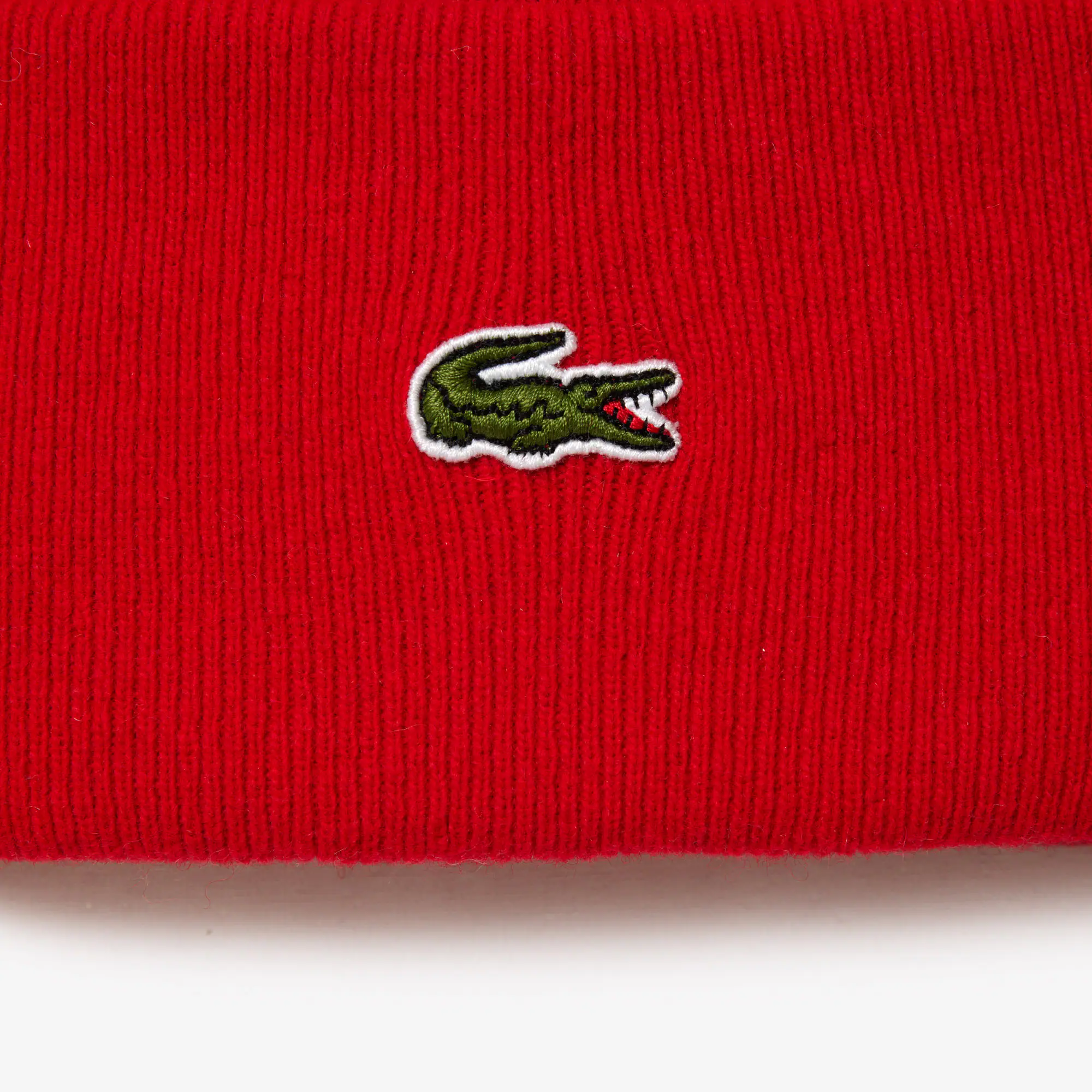 Unisex Lacoste Wool Beanie Mützen - Rot - Lacoste - Unisex