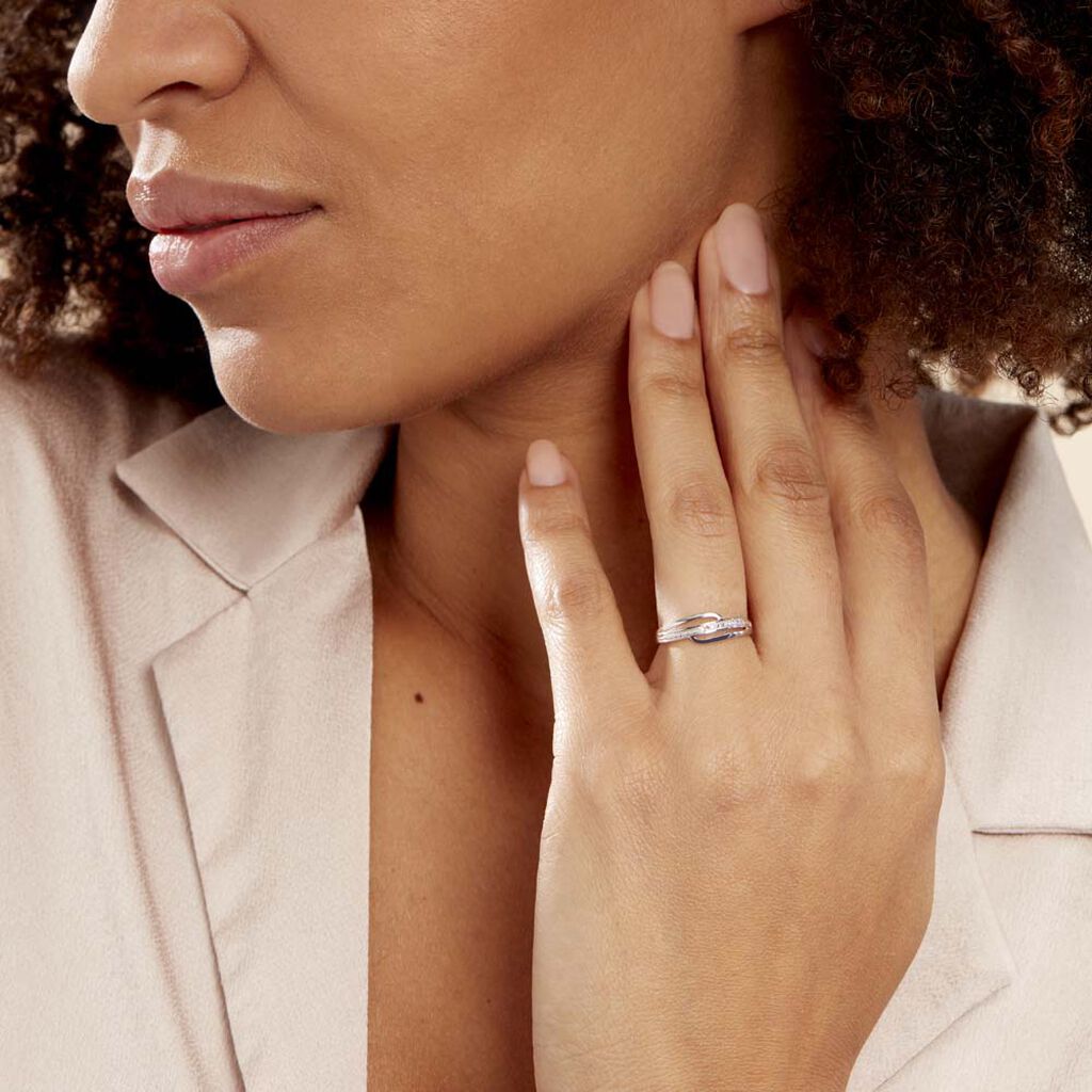 Bague Solena Or Blanc Diamant