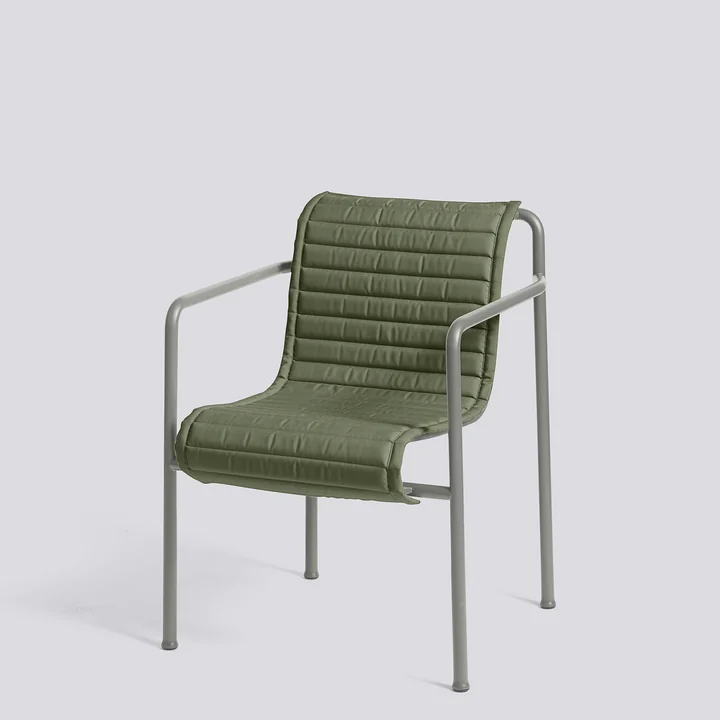HAY - Palissade Quilted Cushion für Dining Armchair, anthrazit