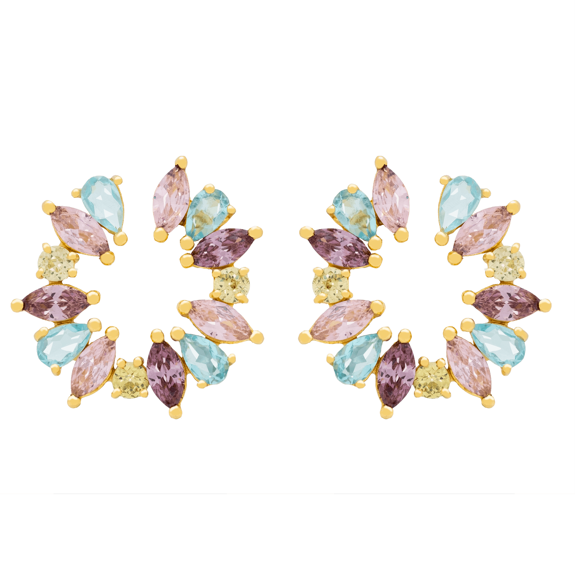 AMAL - Boucles d'oreilles | Rose