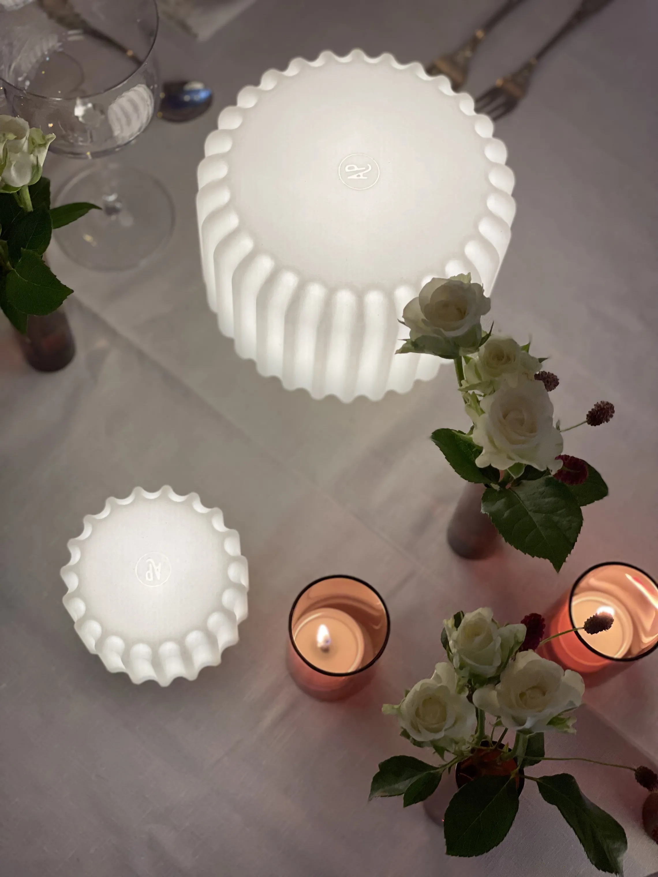 Atelier Pierre since 1968 Dentelles Bordlampe