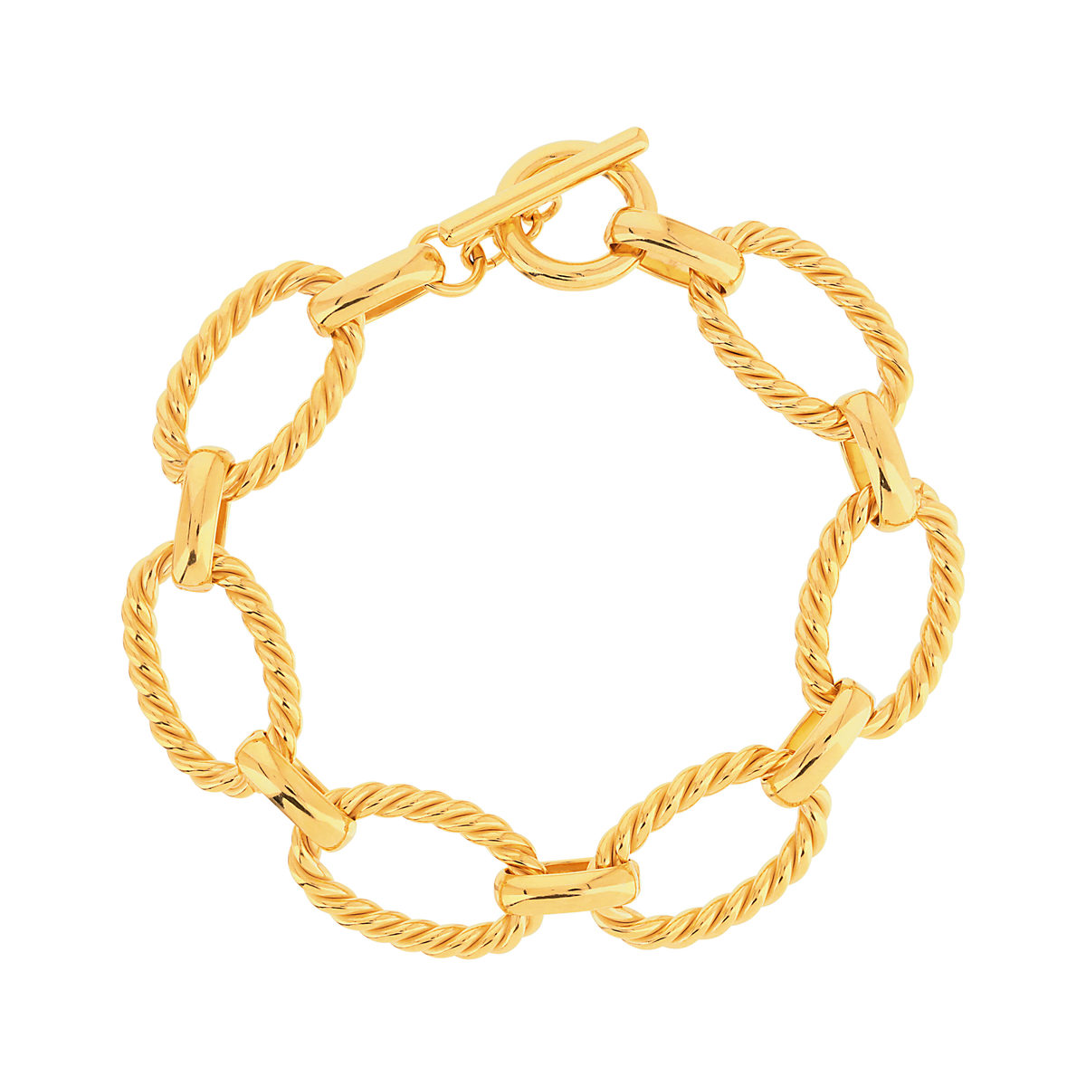 Bracelet plaqué or 19 cm