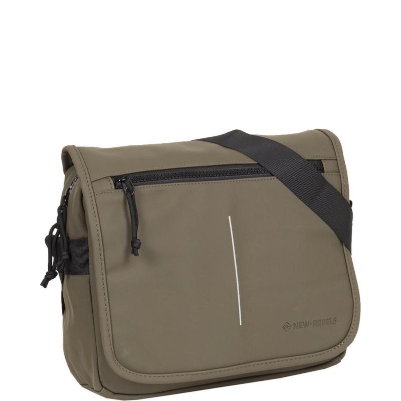 New Rebels Mart Flapover Schoudertas Olive