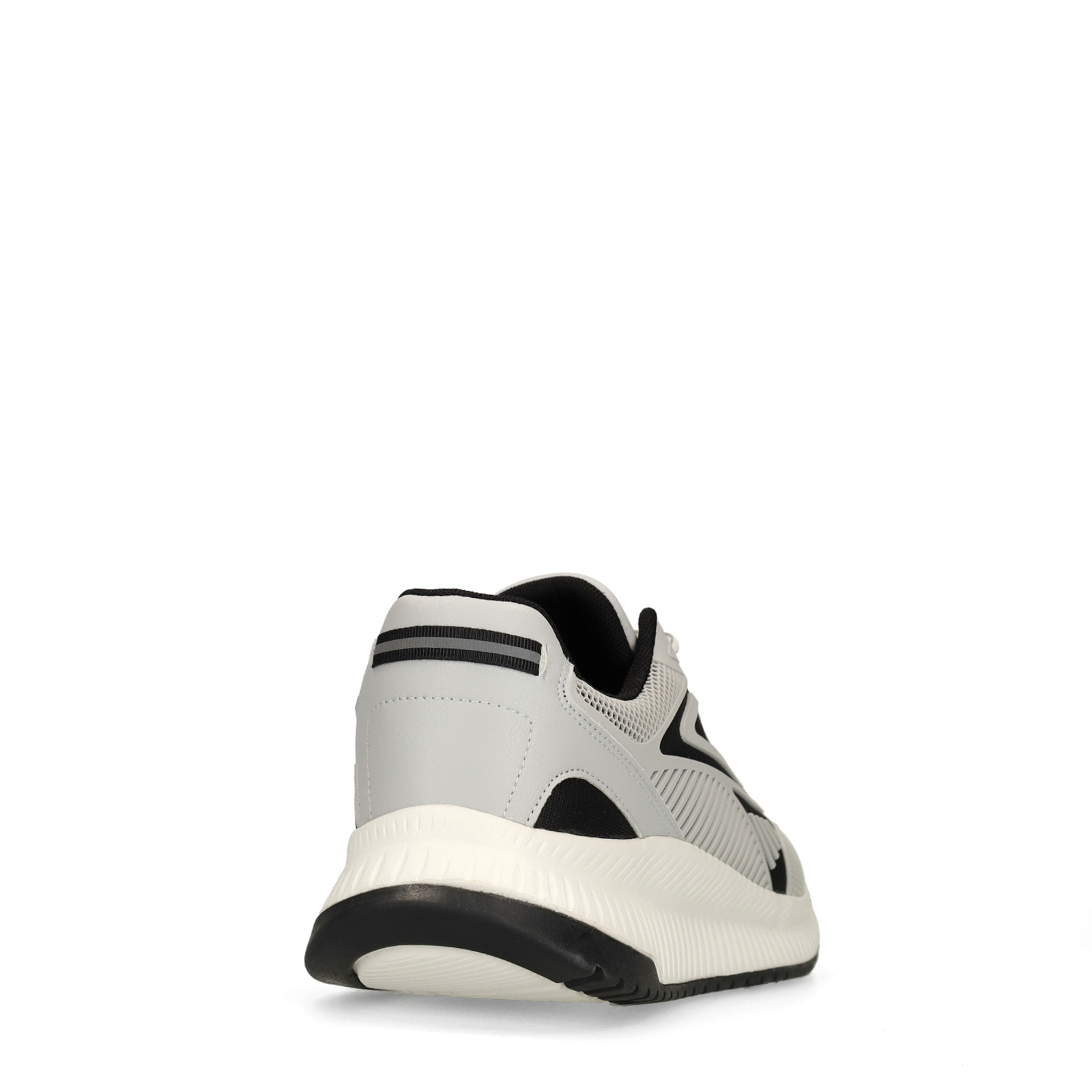 Grijze leren sneakers