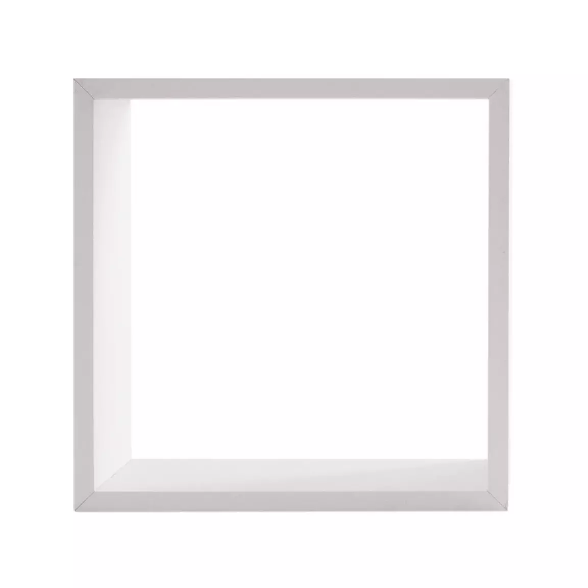 Lot de 3 étagères bois (H15-20-25 cm) Cube Blanc