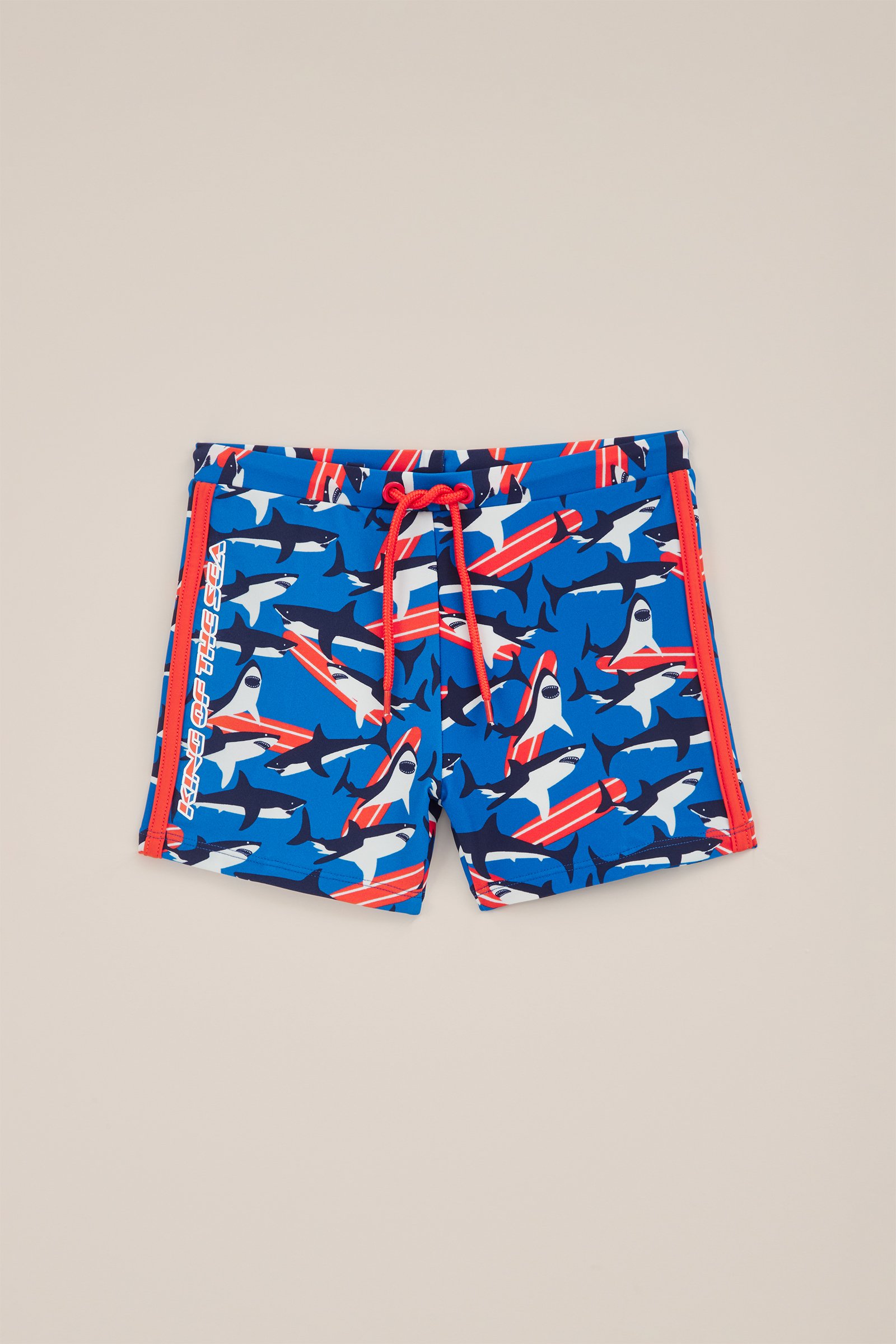 Jongens zwemtrunk met dessin WE Fashion Kobaltblauw