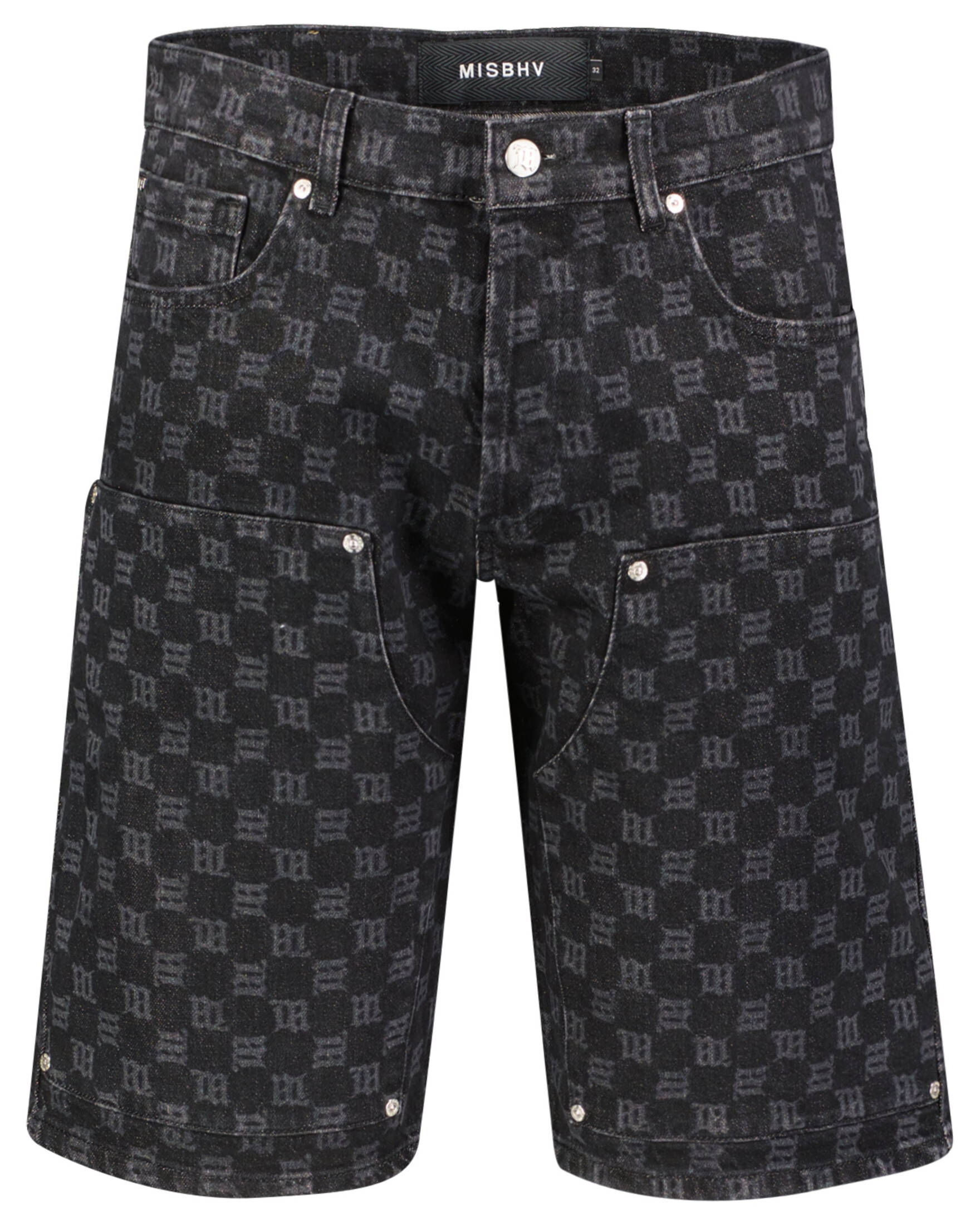 MISBHV| Herren Jeansshorts DENIM MONOGRAM CARPENTER