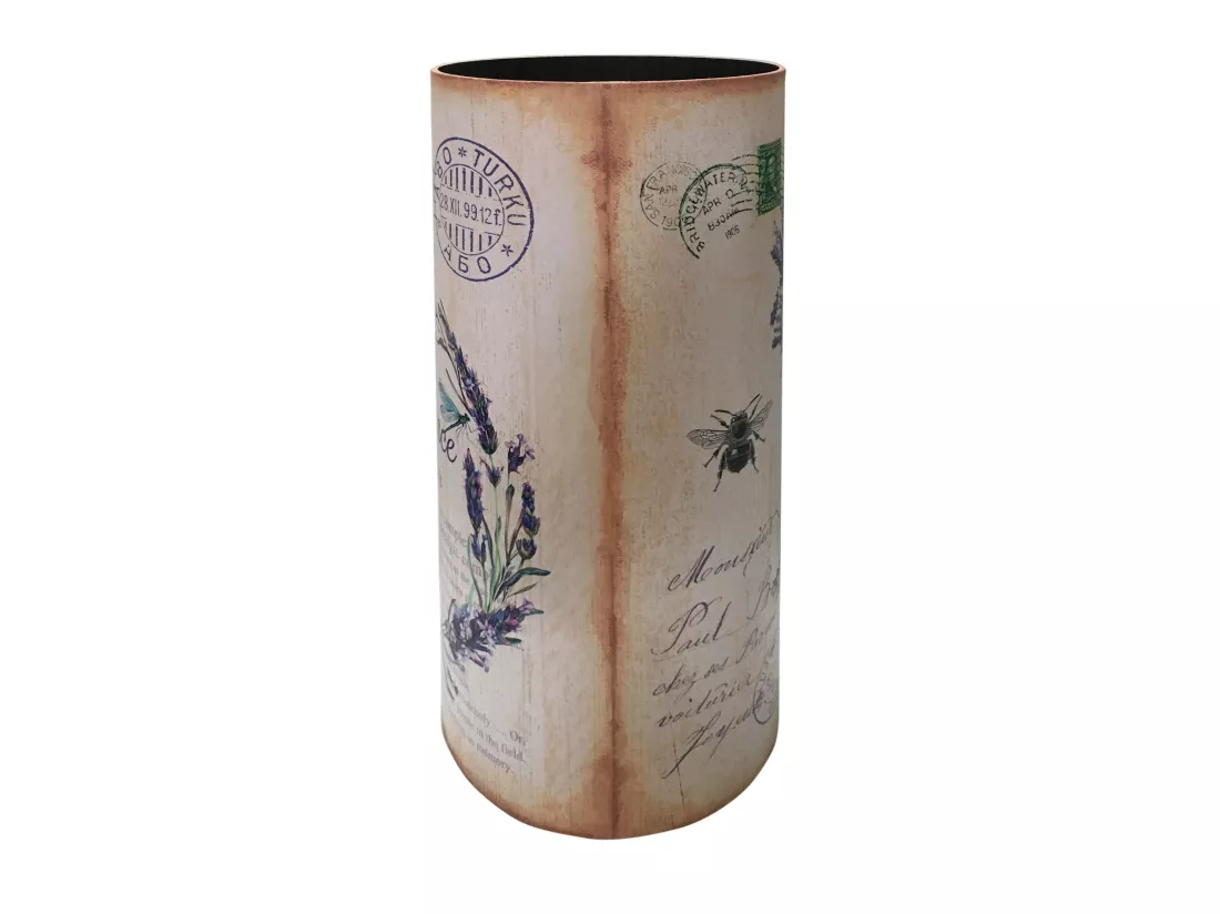 Porte-parapluies Mdf Canvas Beige Shabby Entrée 54x23x23