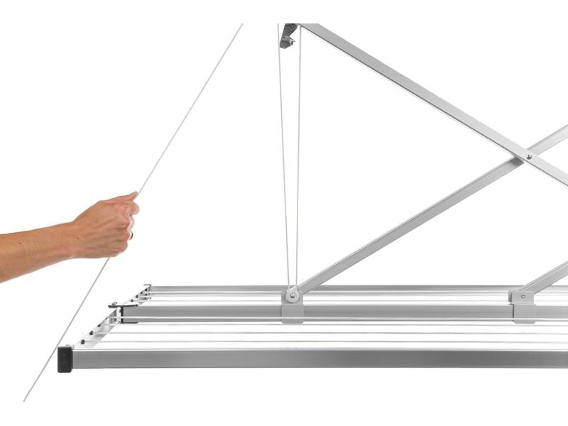 Stewi Deckentrockner Libelle 20 m, Silber/Schwarz Hängender Wäschetrockner