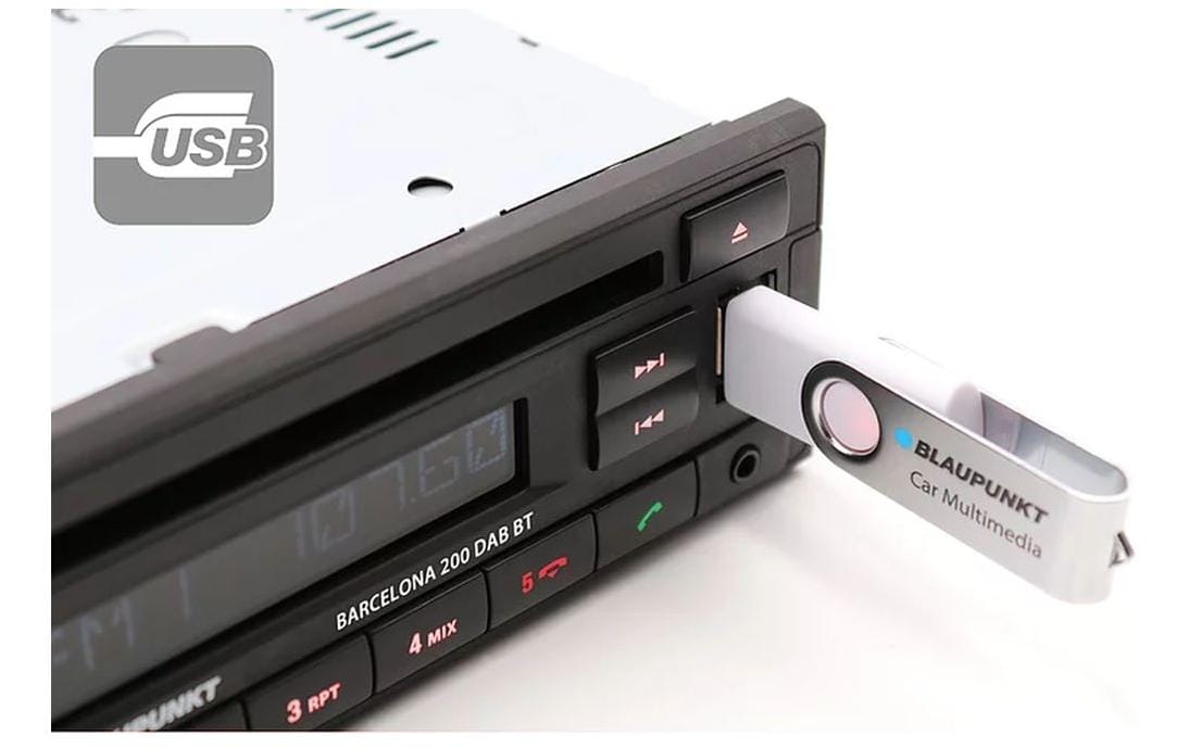 Autoradio Barcelona 200 DAB-BT 1 DIN<br>Autoradio mit DAB+ Tuner und CD-Player