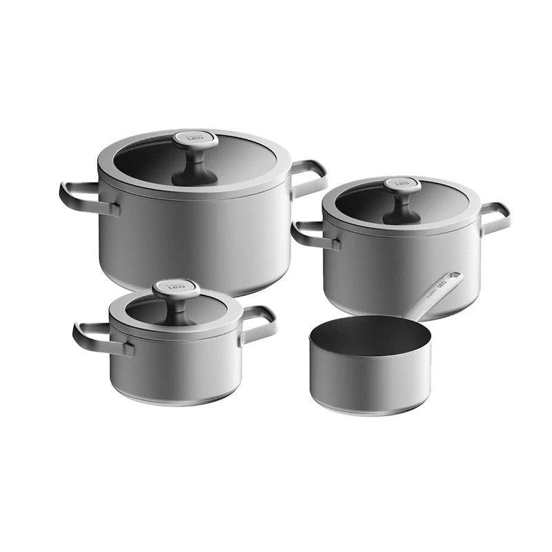 BergHOFF Leo Graphite Pannenset 4-delig RVS