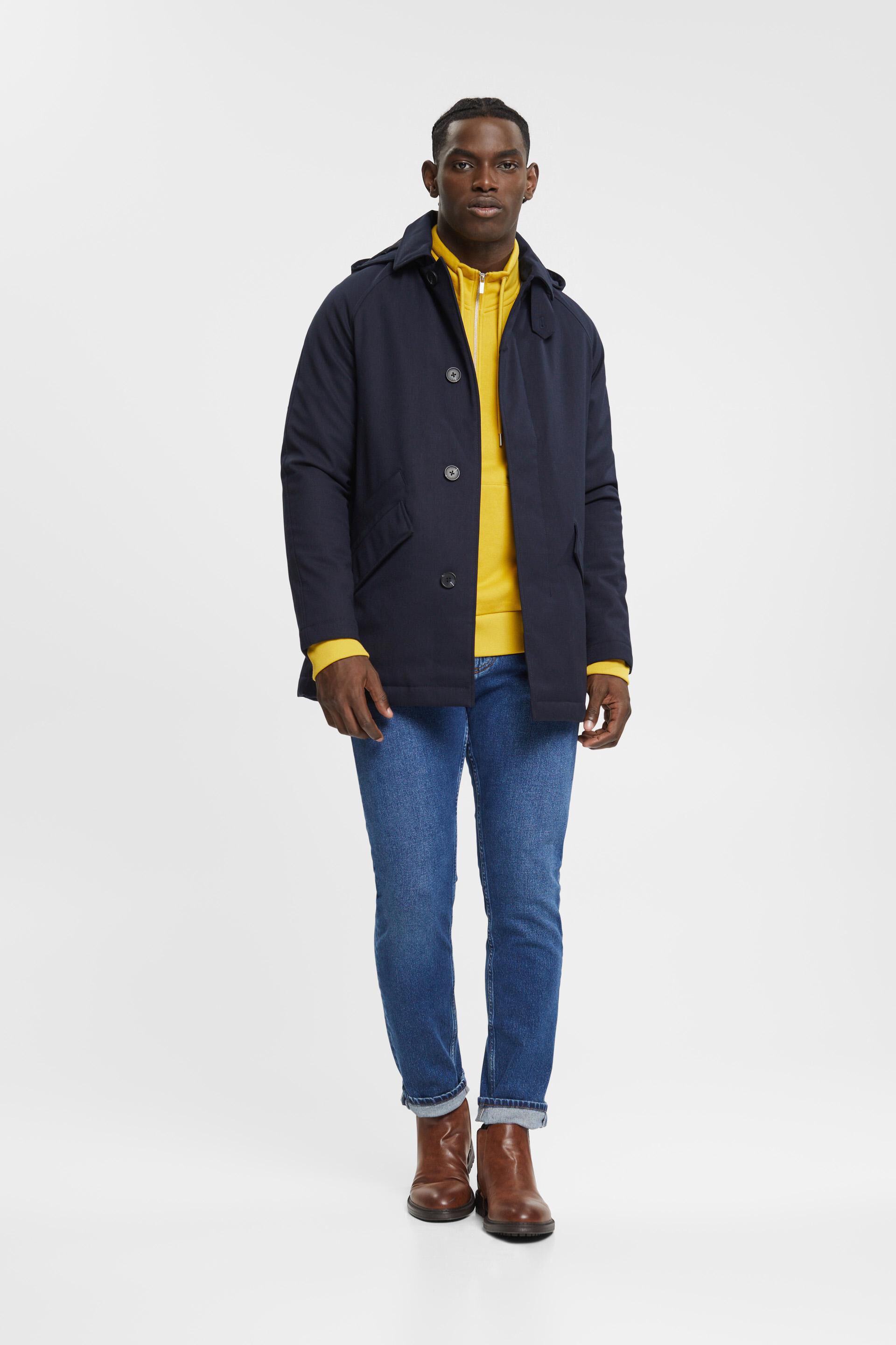 Manteau à capuche amovible