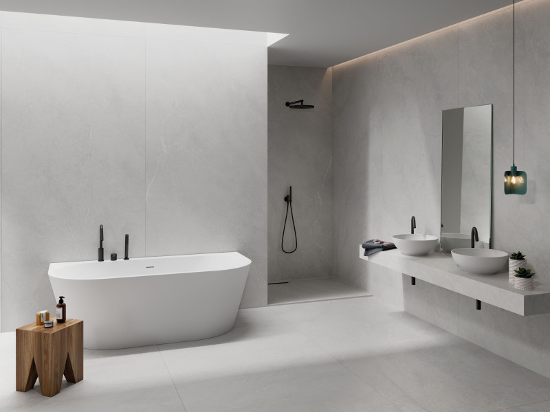 Jabo Munich White vloertegel antislip 60x120cm gerectificeerd
