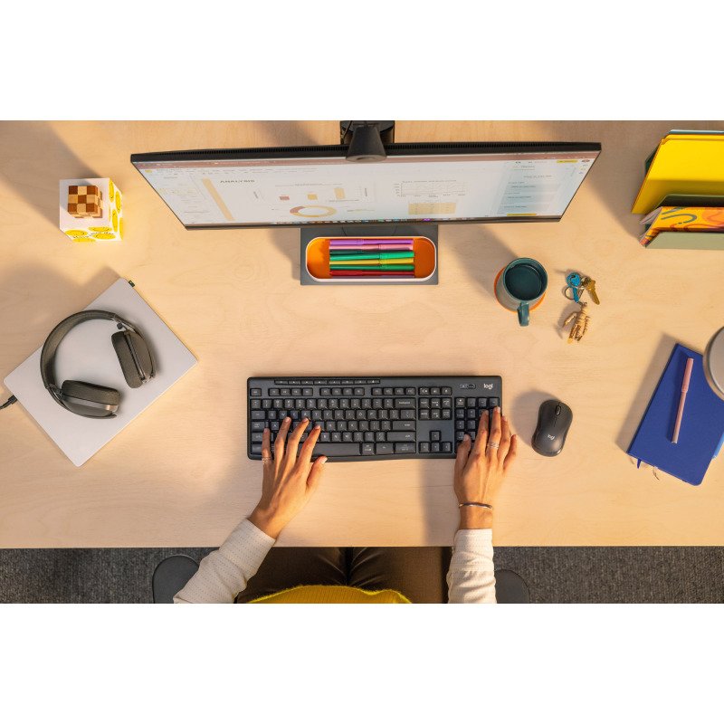 Ensemble clavier souris sans fil Logitech MK370 for business - AZERTY