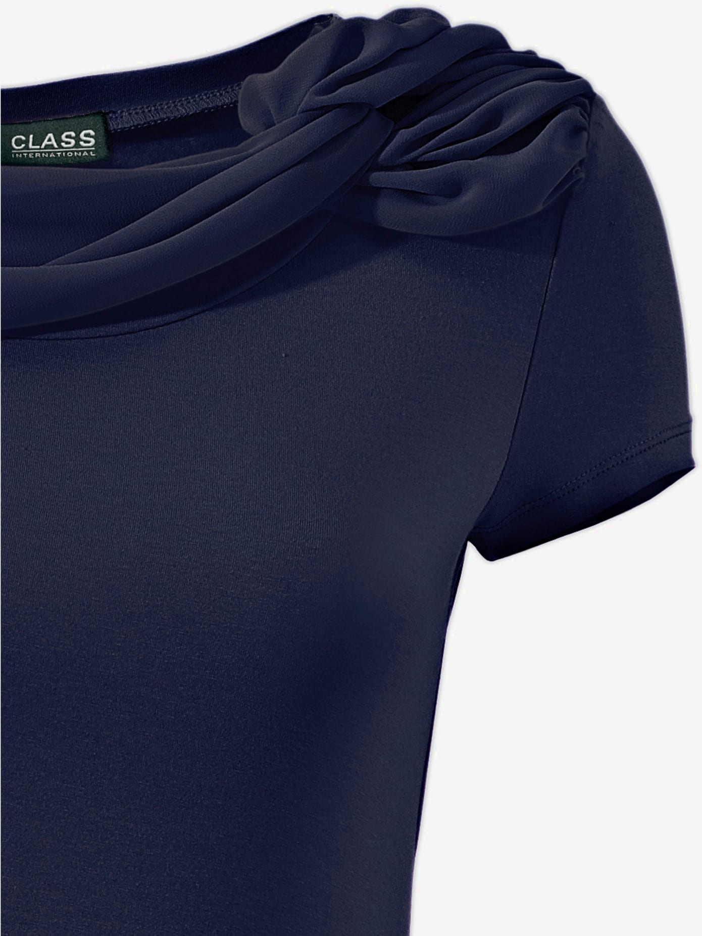 T-shirt à encolure ronde convient aux tenues professionnelles et de loisirs