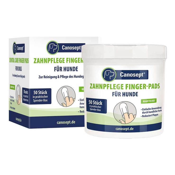 Canosept Zahnpflege Finger-Pads für Hunde, 50 St