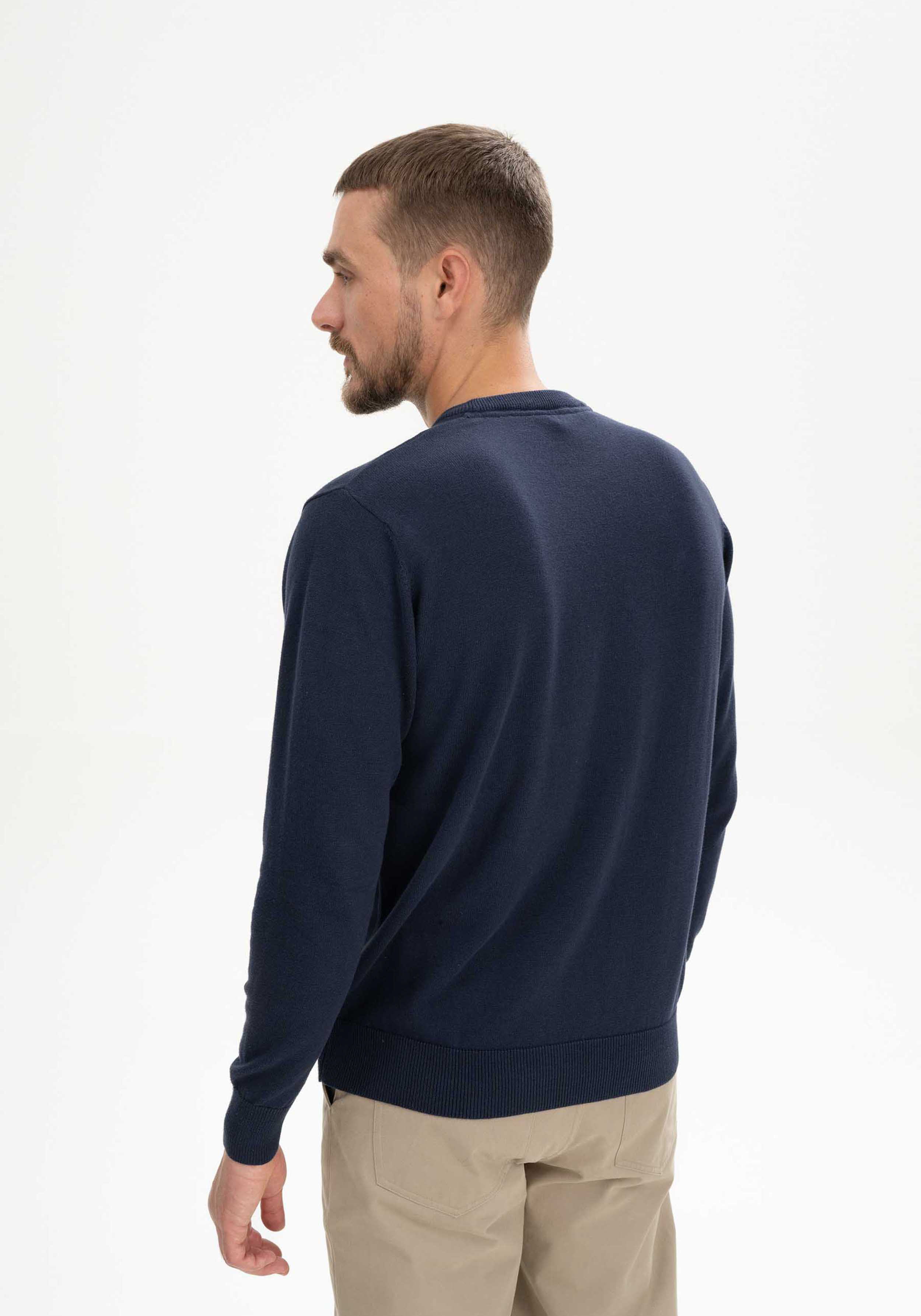 Mela Feinstrickpullover Himal Navy