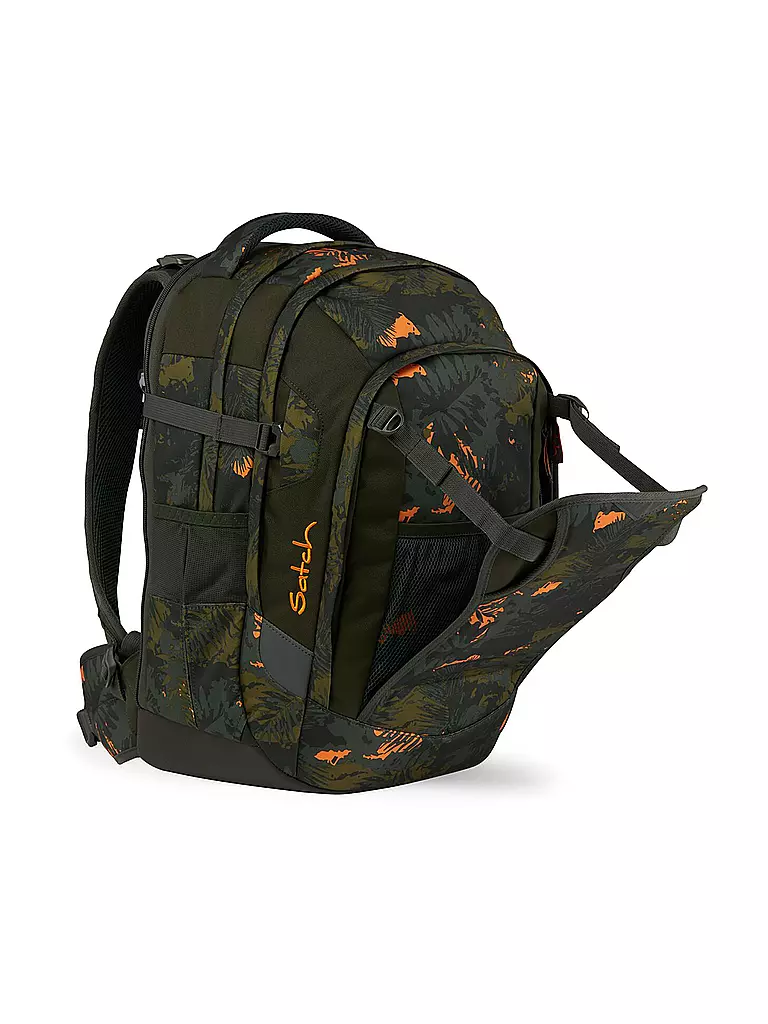 SATCH Schulrucksack Satch Match Jurassic Jungle dunkelgrün