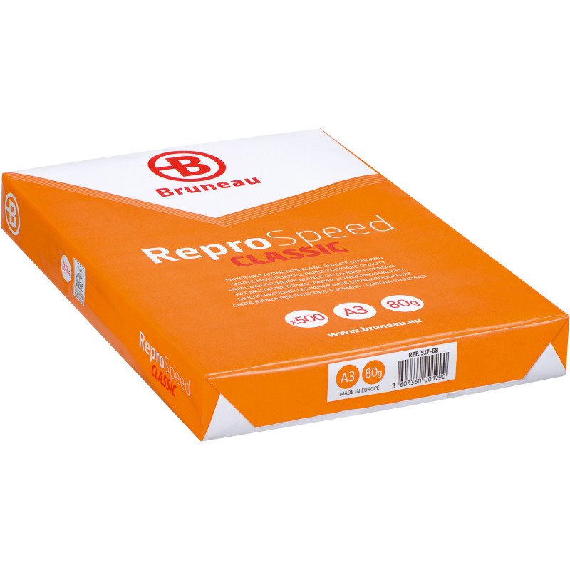 Papier A3 blanc 80 g Bruneau Reprospeed - Ramette de 500 feuilles