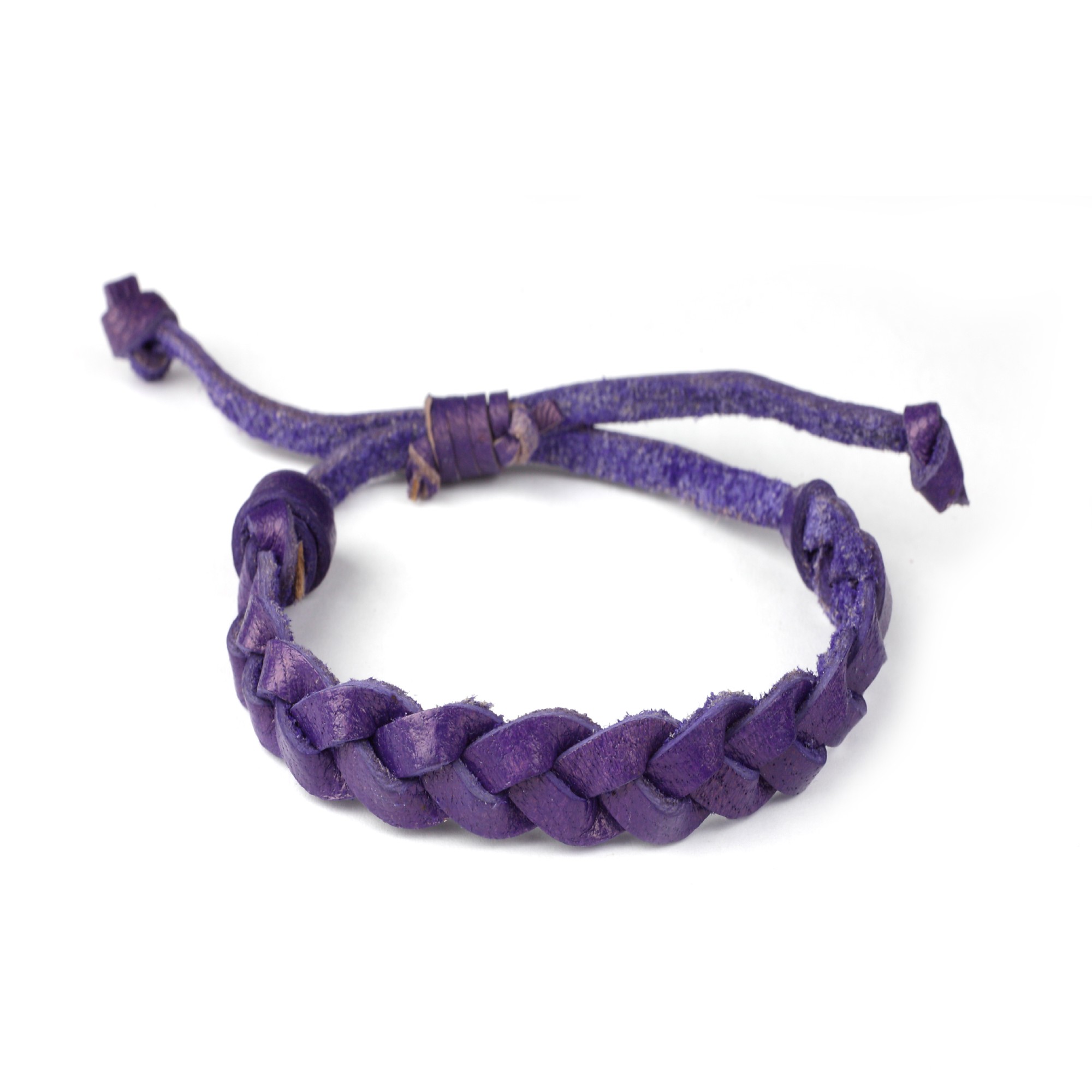 Armband geflochten, braun, lila, Ø 10 cm günstig bestellen