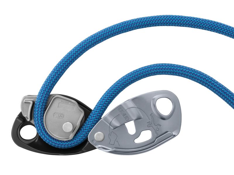 Petzl Sicherungsgerät Grigri Belay Device, Grau Sicherungsgerät mit Blocklernunterstützung durch Klemmnocken