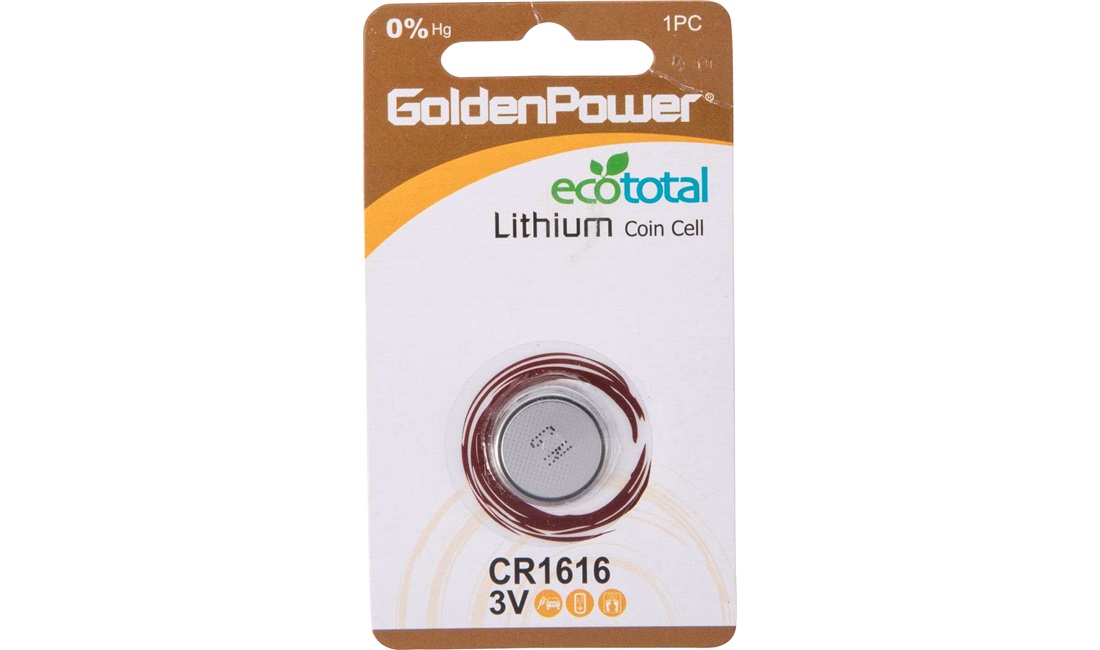 Lithium knapcellebatteri, CR1616