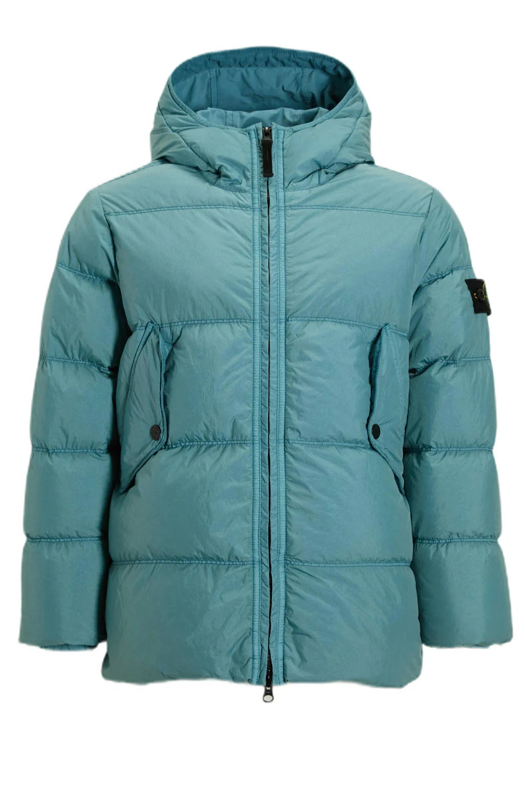 Stone Island gewatteerde jas blauw