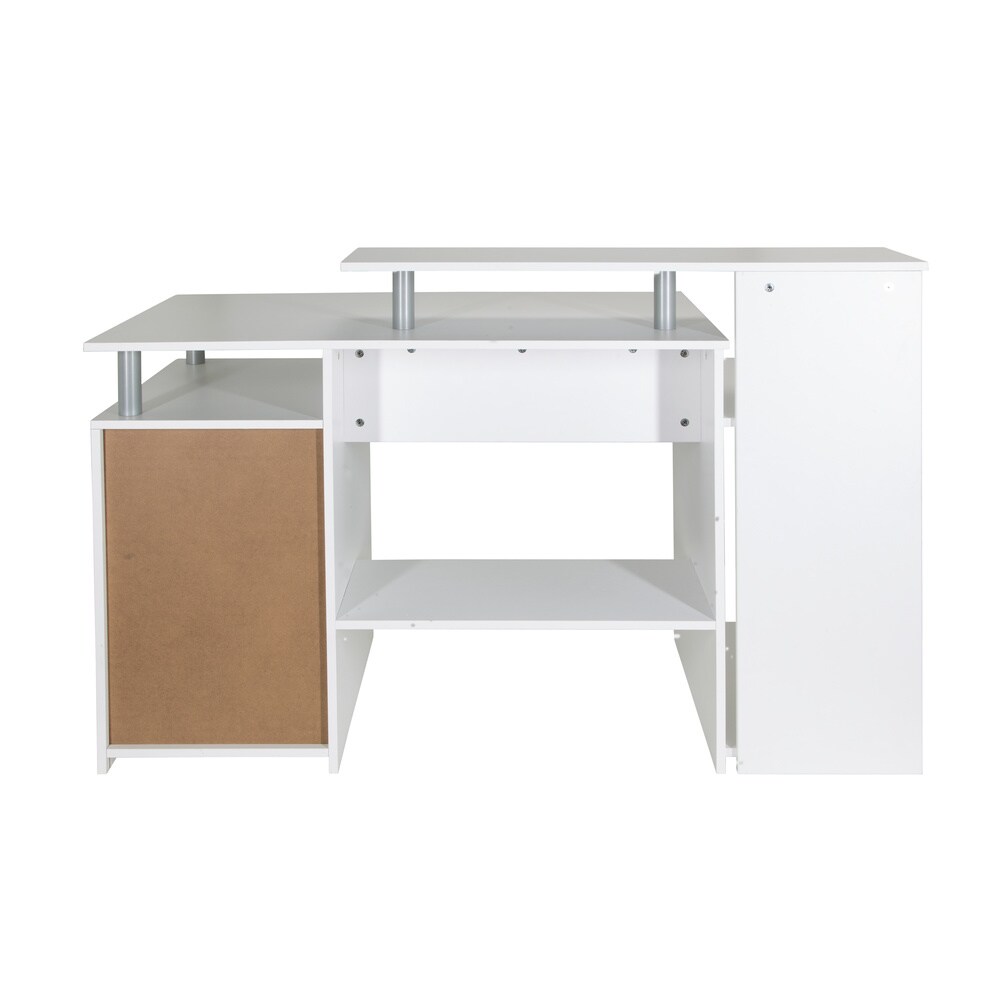 Schreibtisch WORKSPACE H IV Melaminharzbeschichtete Spanplatte, Gestell pulverbeschichteter Stahl hjh OFFICE