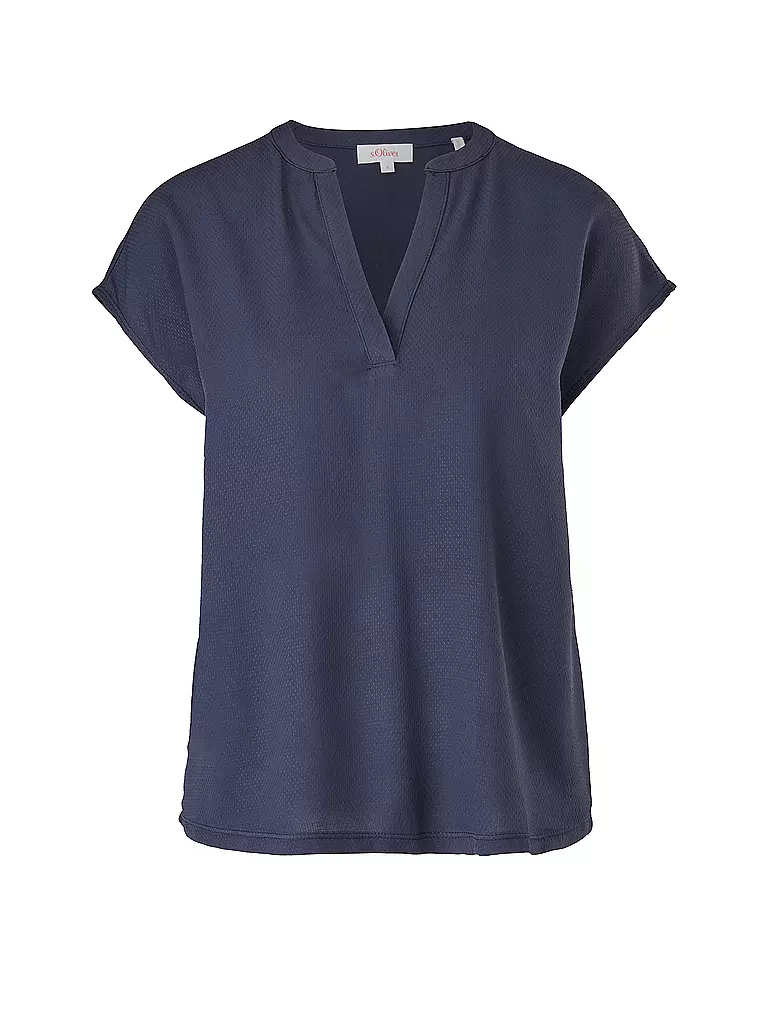 S.OLIVER Blusenshirt blau
